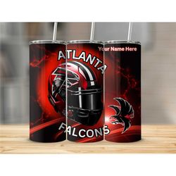 Falcons Inspired AI Generated Helmet Design 20oz Tumbler with Straw Gift Travel Cup Tumbler is the perfect cup for this