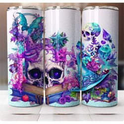 20 oz custom drink bottle design custom colourful skeleton sublimation tumbler gift teachers gift lunch box coffee addic