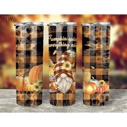 20 oz custom design cute knome Halloween autumn sublimation tumbler gift teachers gift lunch box coffee addict