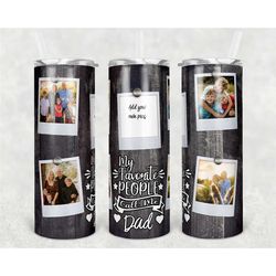 Fathers day gift personalised 20oz tumbler with photos, a custom keepsake for dad