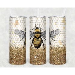 Bee tumbler perfect for bee coffee lovers and Queen bee's