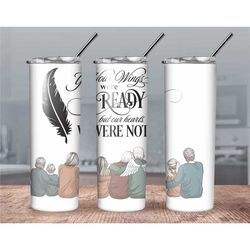 Personalized Memory Tumbler// Custom Family Tumbler// Family Portrait Tumbler// Remembrance Family Tumbler// Lost a love