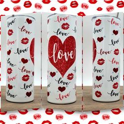 valentines day gift for her, valentine's day gift for girlfriend, hearts tumbler, valentines day gift for wife, valentin