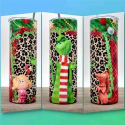 The Grinch Tumbler, Christmas Tumbler. Whoville tumbler, How the GRINCH stole Christmas | Cheetah Grinch