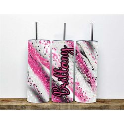 Personalized Milkyway Pink and Black Tumbler | Customizable Tumbler for Hot and Cold Beverages | Perfect for Those Who L