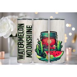 Watermelon Moonshine 20oz Tumbler | Watermelon Moonshine Sublimation Designs | Lainey Wilson Wrap | Stainless Steel |  C