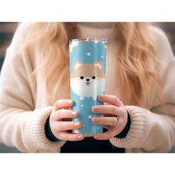 Cute Dog Tumbler with Straw, Personalized Dog Tumbler with Straw & Plastic Straw, Dog Breed Tumbler Cup Birthday Gift fo