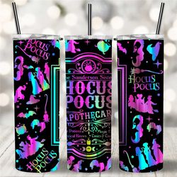 Witch Apothecary Holographic Rainbow Halloween Tumbler,Spooky Vibes Wiccan Spell Travel Coffee Mug,Witchcraft Skinny Tum