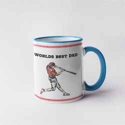 Fathers Day Gift | Baseball Dad Mug | Funny Gifts For Dad | Gift From Kid To Dad | Custom Dad Mug | Custom Gift For Dad