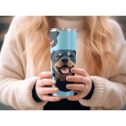 Cute Dog Tumbler for Dog Lover, Dog Lover Gifts for Women, Personalized Dog Tumbler Cup for Dog Mom, Fur Mom Gift for Do