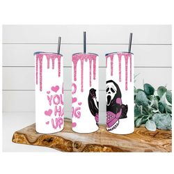 No You Hang Up 20 0z Tumbler| Stainless steel, Insulated, Horror, Halloween, Girly Ghostface