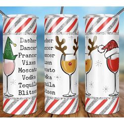 Funny Christmas 20oz Tumbler| Wine, Christmas, Double Walled, Insulated Tumbler, Sublimation