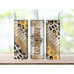 Teacher Tumbler Cup with Sunflowers, Teacher Gift for Her, Profession Gift, Teacher Appreciation Gift for Coworkers, Tea