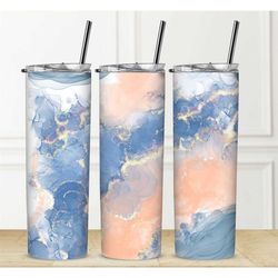 Water Bottle Tumbler Straw Personalization Available Permanent Marble Design Gift For Her Custom Name Drink Bottle For M