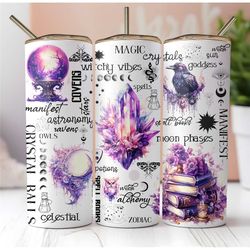 Made to order Magic Witch Vibes 20 oz skinny tumbler