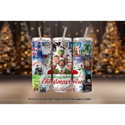 Christmas Movie Crew Personalizable Tumbler - Perfect Gift for Santa Clause, Home Alone, and Grinch Fans
