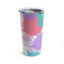 Colorful Tumbler | 20oz tumbler | water bottle | tumbler | tumbler cup | Cute tumbler | Cute cups | Summer tumbler | Gif