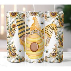 Gnome  Tumbler Sublimation Transfer  Ready To Press  Sunflower Gnome Tumbler Designs  20 Ounce- 30 Ounce Tumbler Designs
