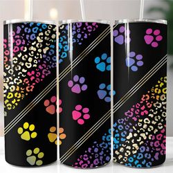 Dow Paw Print  Tumbler Sublimation Transfer Ready To Press Dog Tumbler Designs Pet Tumblers  20-30 Ounce Tumbler Designs