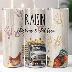 Chicken  Tumbler Sublimation Transfer   Ready To Press  Chicken Tumbler Design   20-30 Ounce Tumbler Transfer