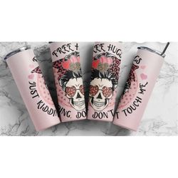 Free hugs just kidding dont touch me tumbler Dead inside but valentines day, 20oz skinny tumbler, valentines day gifts,