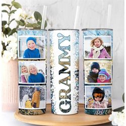 grammy tumbler gift, personalized grandma tumbler, photo tumbler for mimi, gigi gifts, nana to go cup, mimi travel mug,