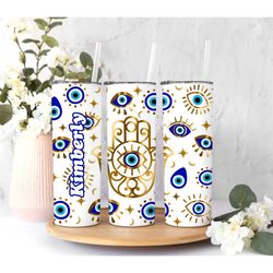 Evil eye tumbler, Spiritual Gifts For Women, Spiritual Tumbler Cup, Custom Evil Eye Cup, Evil Eye Tumbler With Lid And S