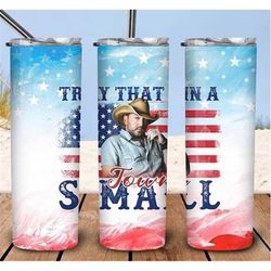 Try That In A Small Town, Jason Aldean, Guitar, Country music, Cowboy - Gift for Her, Travel Mug Cup Double Wall Insulat