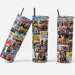 90s TV Shows  20oz Skinny Tumbler, Gift for Her, Travel Mug Cup Double Wall Insulated