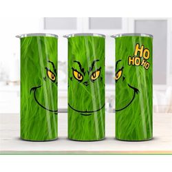 Grinch Funny Christmas Vibes, Merry Christmas  20oz Tumbler Insulated Travel Cup Gift For Her Co Worker