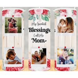 mom custom photo tumbler, personalized photo tumbler, picture frame, birthday, valentine gift  20oz skinny