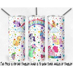 The new My Little Pony Tumbler | Sparkling Starry Background | Vintage Collector's Cup
