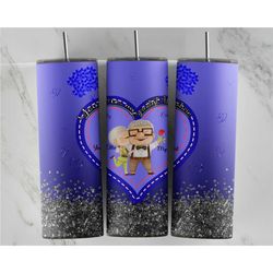 Pixar Up Adventures out there 20oz Skinny Tumbler, Pixar Up , Tumbler, Skinny Tumbler, Sublimation Print, Design 4