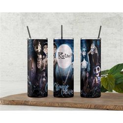 Emily the Corpse Bride and Victor Van Dort Tumbler - Personalized Gift for Fans of Victor and Emily's Love Story