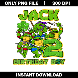 Jack of the birthday boy png, Teenage Mutant Ninja png, cartoon png, logo design png, digital file png, Instant download