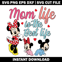 mom life is the best life svg, mickey svg, Disney vacation svg, logo shirt svg, digital file svg, Instant download.