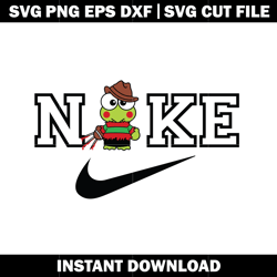 Nike Keroppi svg, Keroppi svg, logo nike svg, logo design svg, digital file svg, Instant download.