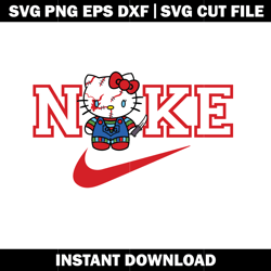 Chucky Hello Kitty Nike svg, Hello Kitty svg, Logo Brand svg, cartoon svg, Nike svg, logo design svg, digital download.