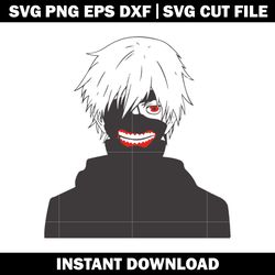Ken Kaneki Svg, Tokyo Ghoul anime svg, Anime svg, logo shirt svg, logo design svg, Digital file, Instant download.