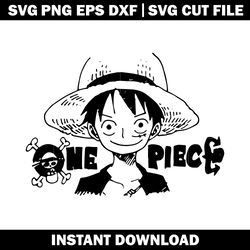 One Piece Logo Black with svg, Anime svg, logo shirt svg, logo design svg, Digital file, Instant download.