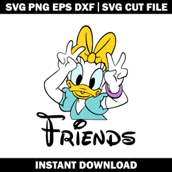 Daisy duck disney friends svg, cartoon svg, Disney vacation svg, logo design svg, Digital file, Instant download.