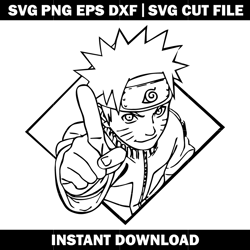 Naruto character coloring pages anime svg, anime svg, logo shirt svg, logo design svg, Digital file, Instant download.