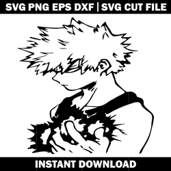 Bakugo Katsuki Svg, Kacchan svg, anime svg, logo shirt svg, logo design svg, Digital file, Instant download.