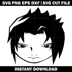 Free sasuke uchiha anime svg, anime svg, logo shirt svg, logo design svg, Digital file, Instant download.