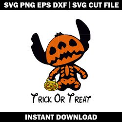 Stitch Trick Or Treat svg, Horror svg, Halloween svg, logo shirt svg, digital file svg, Instant download.