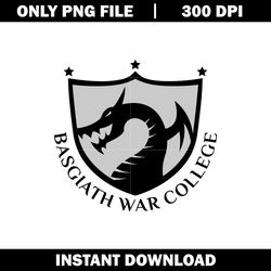 quotes png, basgaith war college photographic png, logo shirt png, digital file png, instant download.