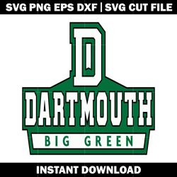 Big Green de Dartmouth Logo Svg, Ncaa png, Logo Sport svg, logo shirt svg, digital file svg, Instant download.