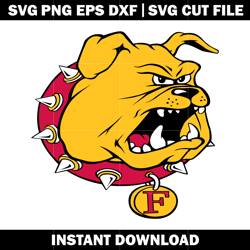 Ferris State Bulldogs Logo Svg, Ncaa png, Logo Sport svg, logo shirt svg, digital file svg, Instant download.