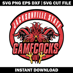 Jacksonville State Football Logo Svg, Ncaa png, Logo Sport svg, logo shirt svg, digital file svg, Instant download.