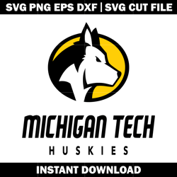 Michigan Tech Huskies Logos Svg, Ncaa png, Logo Sport svg, logo shirt svg, digital file svg, Instant download.